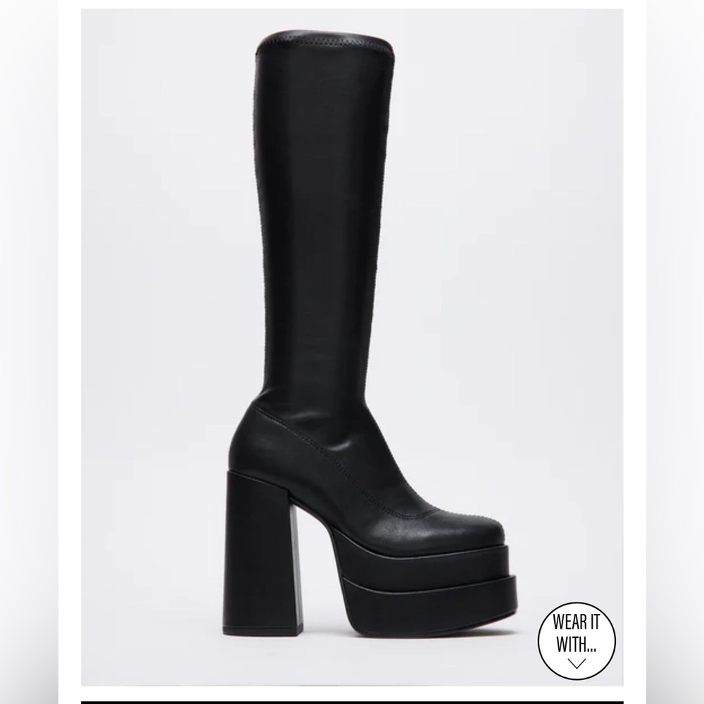 Steve Madden Black Cypress Boots